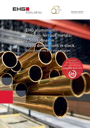 EHG Übersichtsfolder Aluminium und Buntmetalle EN