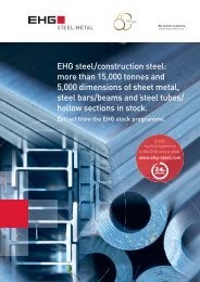 EHG Übersichtsfolder Stahl/Baustahl EN