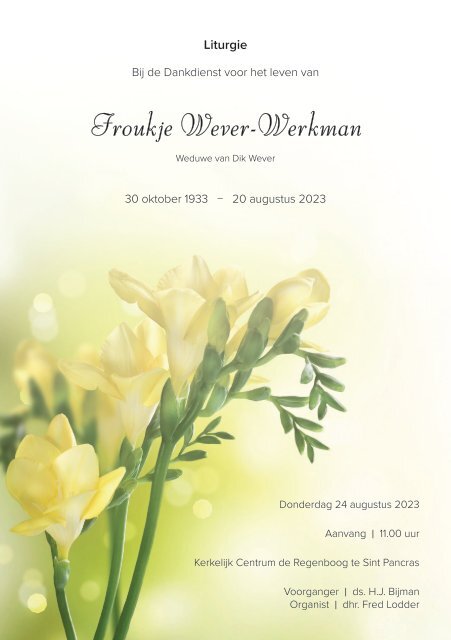 Wever-Werkman liturgie