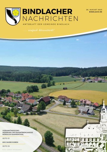 Bindlacher Nachrichten Ausgabe_26082023