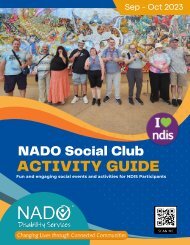 NADO Social Club Activity Guide_Sep-Oct 2023