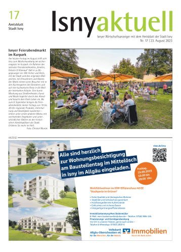 23.08.2023 Isny aktuell