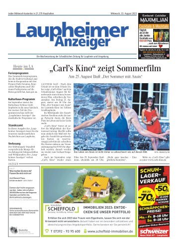 23.08.2023 Laupheimer Anzeiger