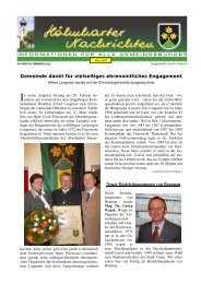 Gemeinde dankt für vielseitiges ehrenamtliches Engagement