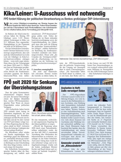 Herbert Kickl entlarvt ÖVP-Bargeld-Schmäh