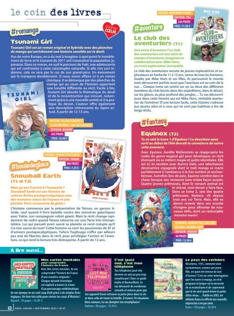 Geek Junior N°37 -septembre 2023 - Extrait