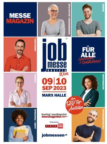Das MesseMagazin zur jobmesse austria in Wien 2023