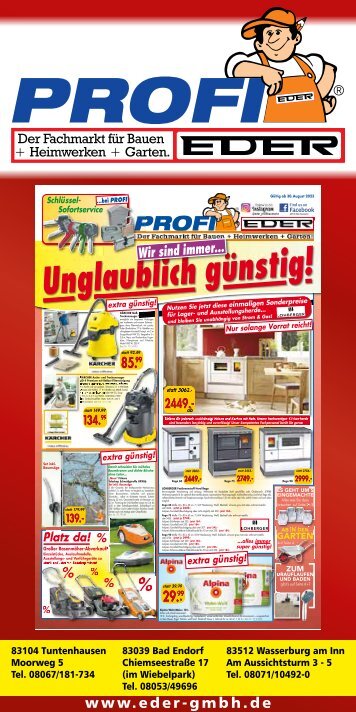 Wir sind immer unglaublich günstig ab 29.08