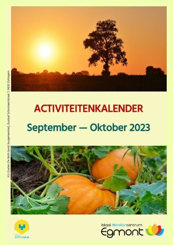 Lokaal Dienstencentrum Egmont - Kalender september & oktober 2023