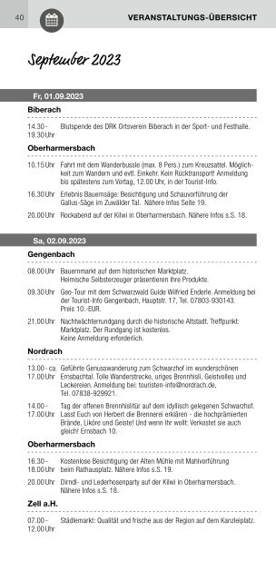 Schwarzwald-Heftli September-Oktober 2023