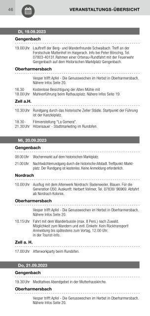 Schwarzwald-Heftli September-Oktober 2023