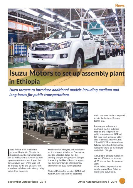 Africa Automotive News September-October digital issue 2019 