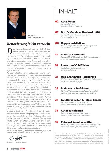 Aichfeld Plus Magazin Septemberausgabe 2023