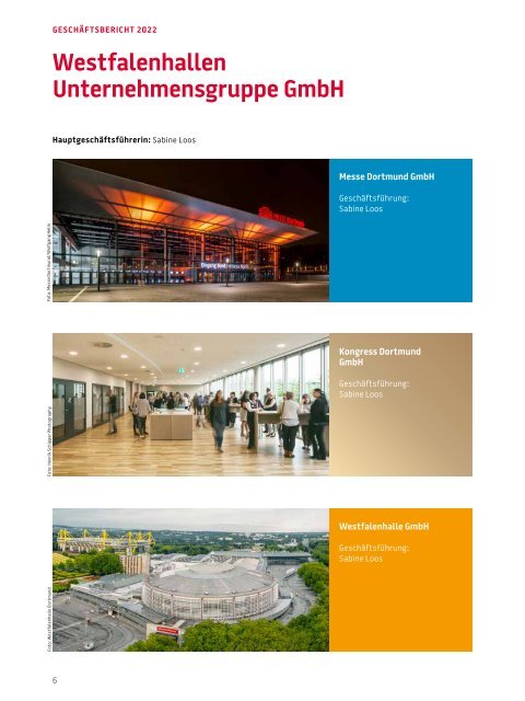 Westfalenhallen Unternehmensgruppe Geschäftsbericht 2022
