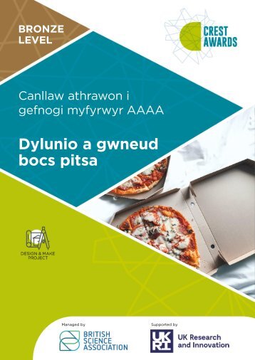 Dylunio a gwneud bocs pitsa canllaw athrawn i gefnogi myfyrwyr AAAA PowerPoint 