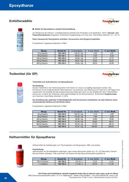 Epoxydharze - R&G Wiki - R&G Faserverbundwerkstoffe GmbH