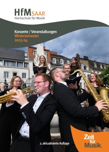 Hochschule für Musik Saar | Programm Wintersemester 2023-2024
