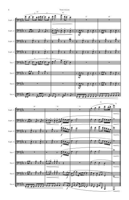 Three Moods (2023) - Tuba Ensemble - Score Tabloid