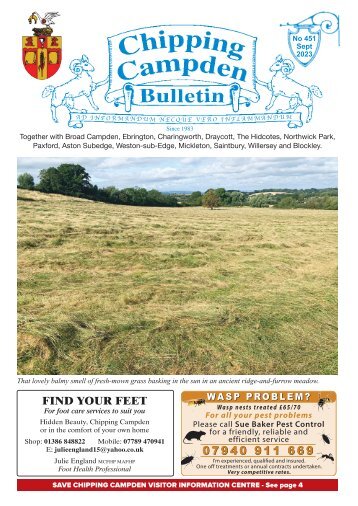 Chipping Campden Bulletin - September 2023 Issue