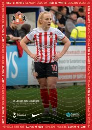 Red & White Issue 01: SAFC Women vs London City Lionesses