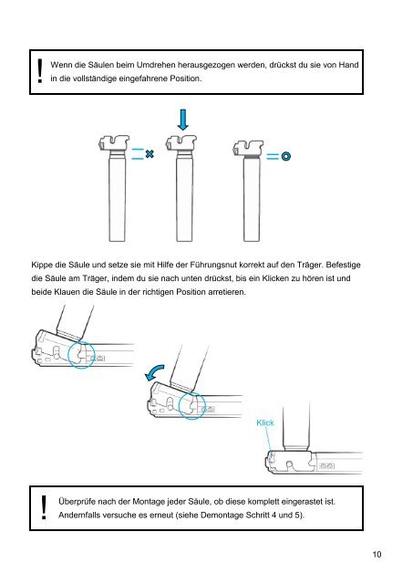 Montageanleitung Sitz-Steh-Tisch s32