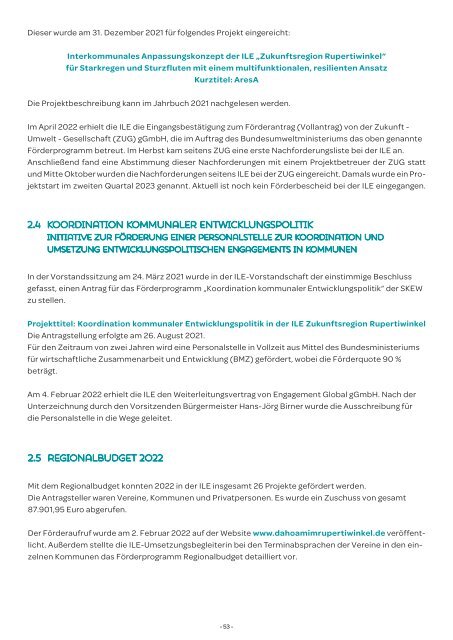 Jahrbuch Regionalinitiativen 2022