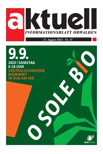 Aktuell Obwalden | KW 35 | 31. August 2023
