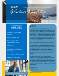 August DCKM Partners Newsletter April 23-2