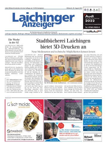 30.08.2023 Laichinger Anzeiger