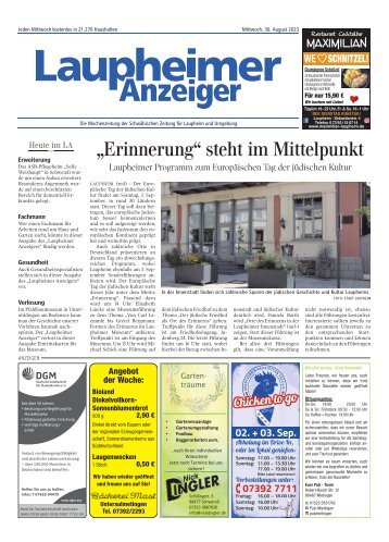 30.08.2023 Laupheimer Anzeiger