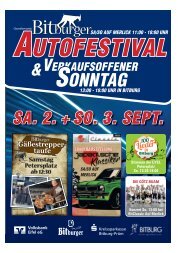 Bitburger Autofestival & Verkaufsoffener Sonntag - September 2023