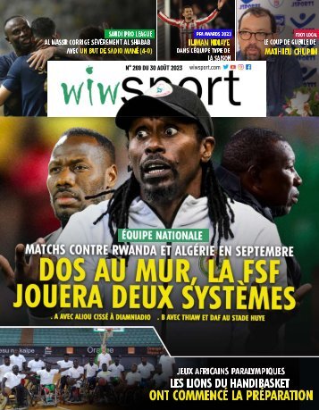 Journal wiwsport n269 - 30 août 2023