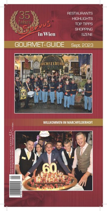 Servus in Wien - September 2023 - Sonderausgabe Marchfelderhof