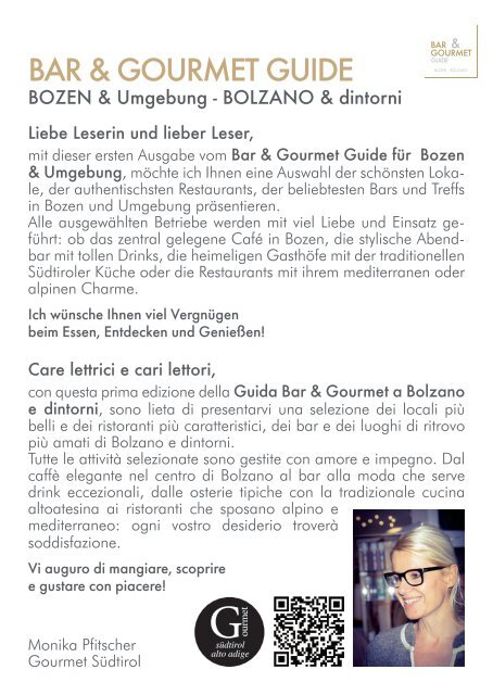 Bar & GourmetGuide Bozen/Bolzano 2023