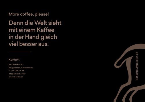 Pius Schäfler Broschüre So ein Kaffee 2024