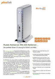 Plustek Multiserver MFA 500 MailServer