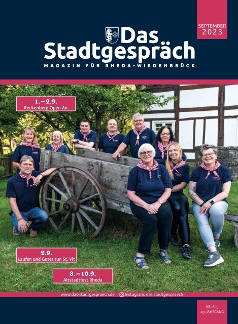 Das Stadtgespräch Ausgabe September 2023 auf Mein Rheda-Wiedenbrück