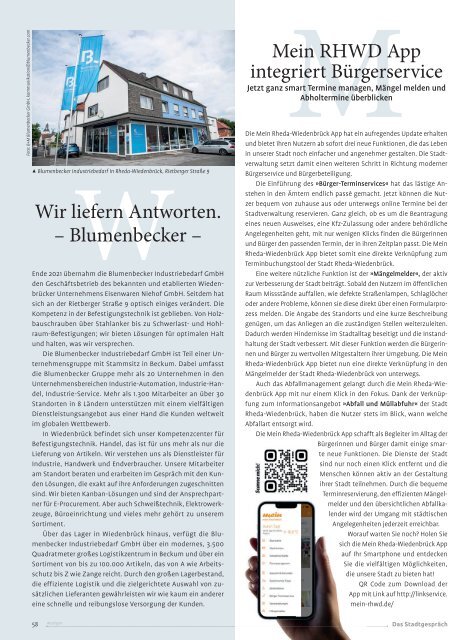 Das Stadtgespräch Ausgabe September 2023 auf Mein Rheda-Wiedenbrück