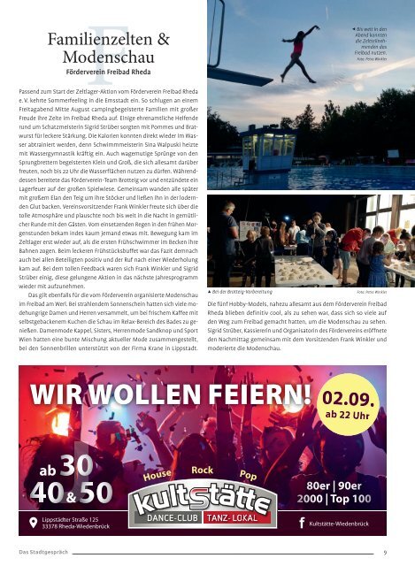 Das Stadtgespräch Ausgabe September 2023 auf Mein Rheda-Wiedenbrück