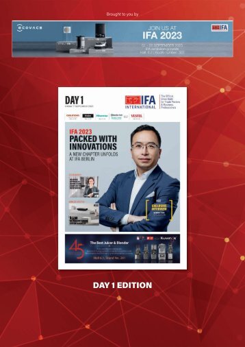 IFA INTERNATIONAL 2023 - DAY 1 EDITION