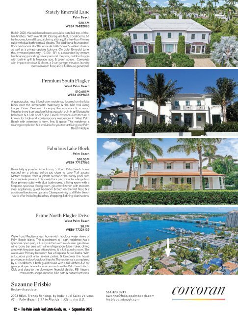 Palm Beach Real Estate Guide SEPT 2023