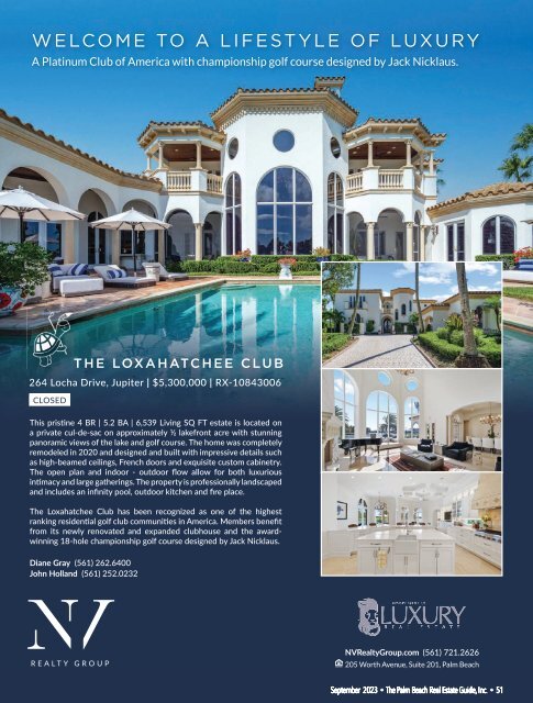 Palm Beach Real Estate Guide SEPT 2023