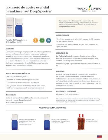 Extracto de aceite esencial de Incienso2 DeepSpectra™ PIP