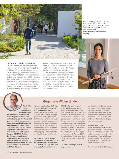 Alnatura Magazin September 2023