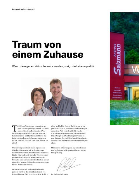 BW Journal 2023 Tischlerei-Wohnstudio Salzmann