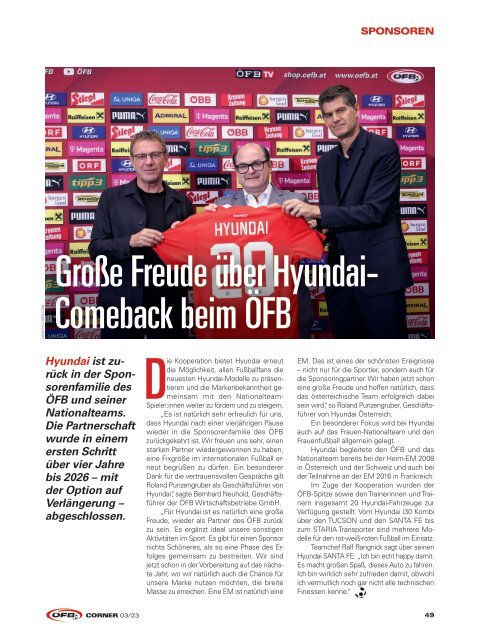 ÖFB Corner 03/23