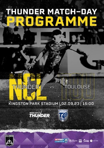 Newcastle Thunder vs Toulouse Olympique Programme