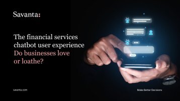 The financial services chatbot user experience 