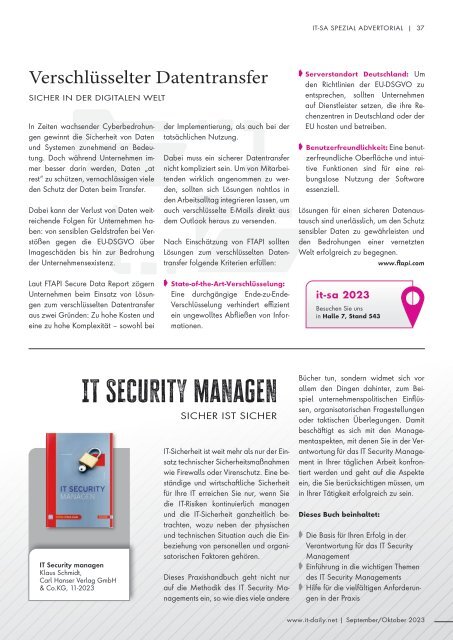 IT Security September/Oktober 2023