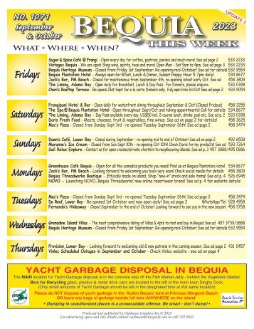 Bequia this Week - September - October 2023 Issue